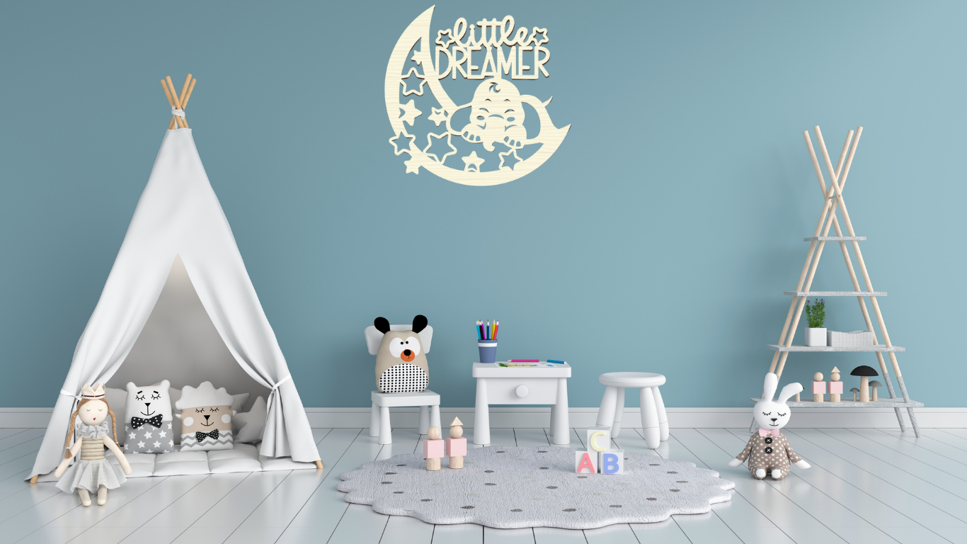 Kinderkamer - Olifant in maan