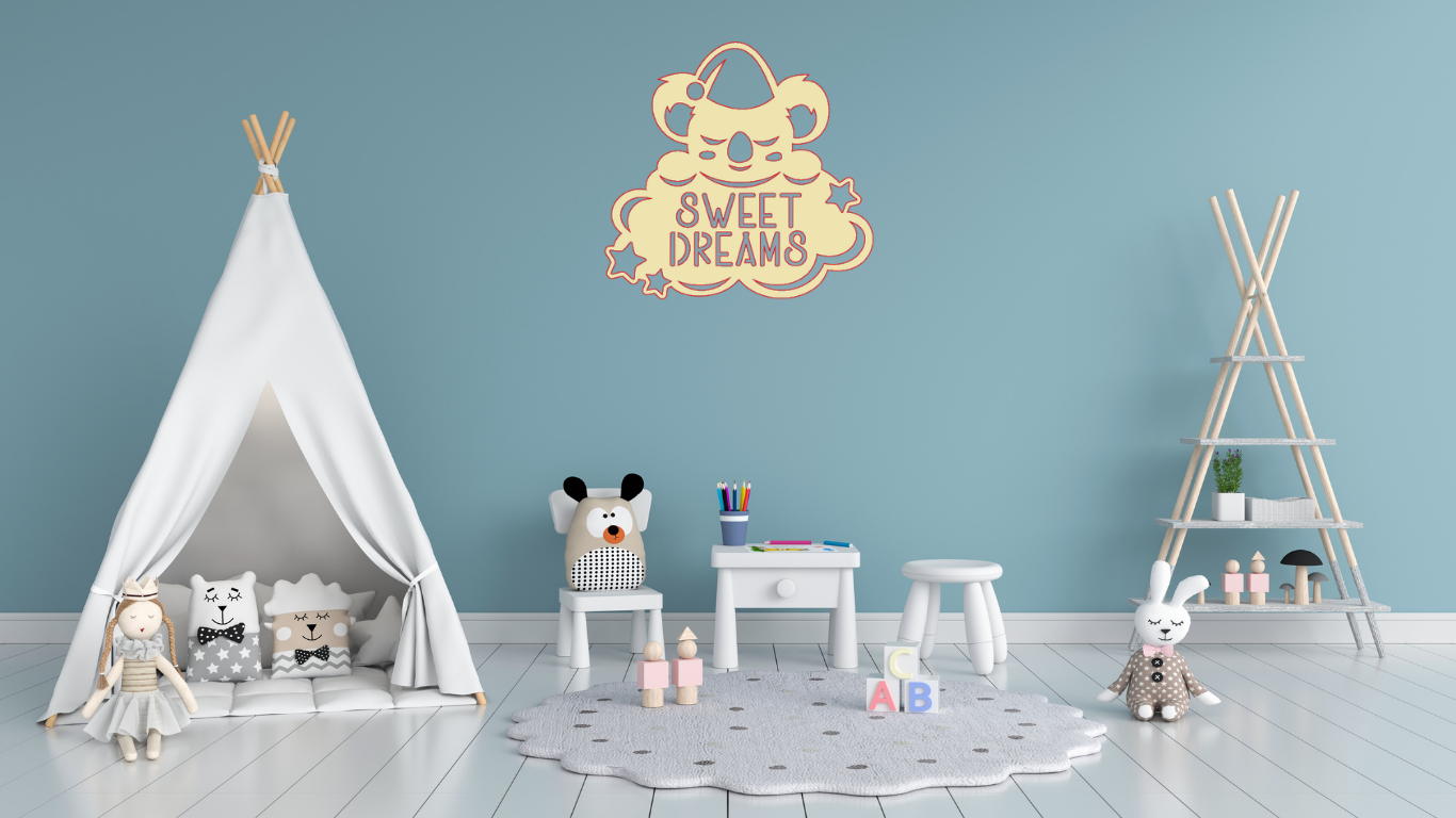 Kinderkamer - slaperige beer