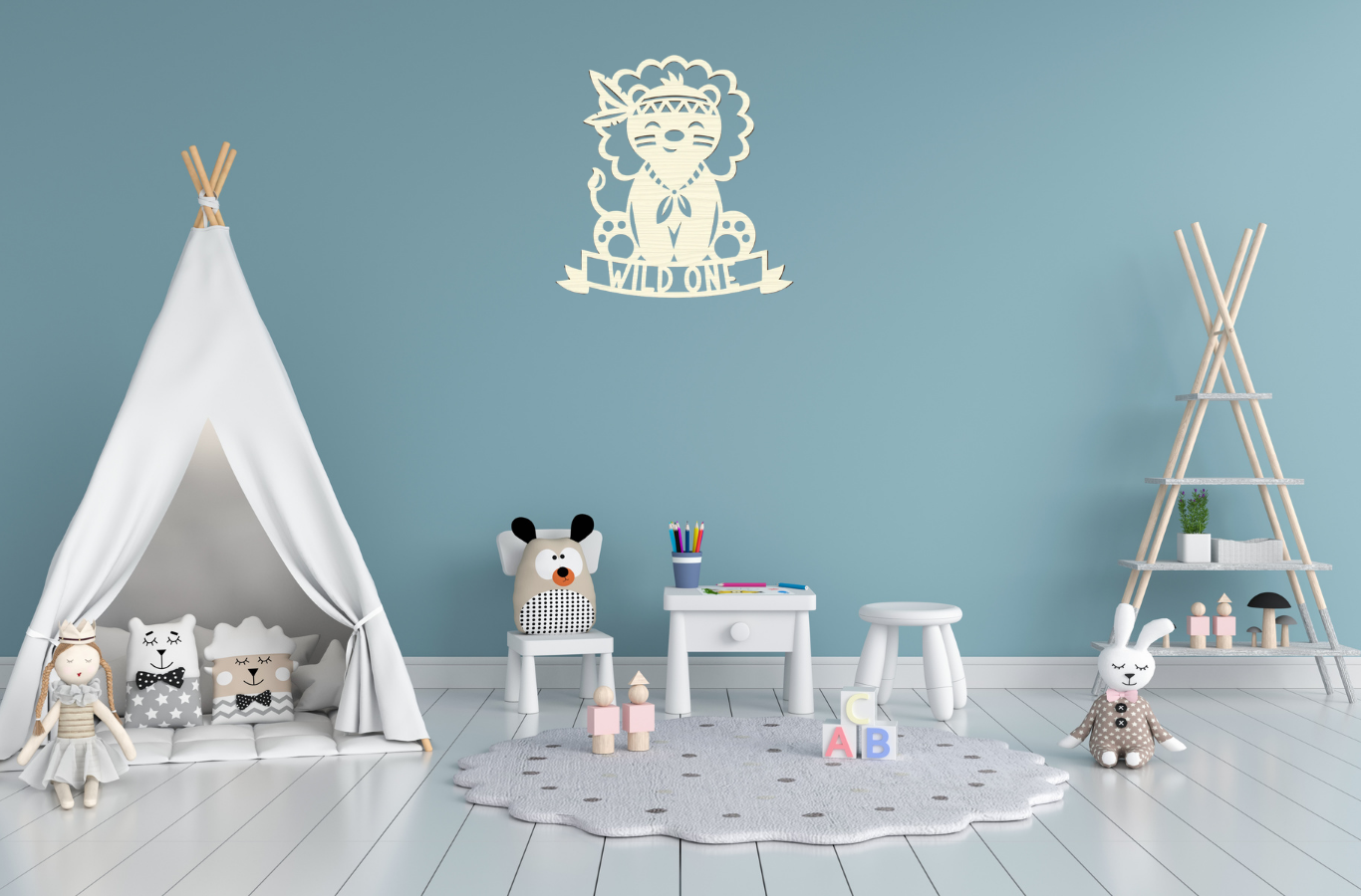 Kinderkamer - Indiaanleeuw